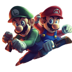 Mario And Luigi V4 Vinyl Car Decal Sticker – Waterproof & UV-Resistant 8"