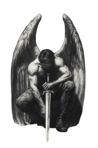 Kneeling Angel Vinyl Car Decal Sticker – Waterproof & UV-Resistant 8" Kneeling Angel Vinyl Car Decal Sticker – Waterproof & UV-Resistant 8"