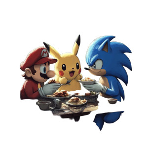 Sonic Mario Pikachu Vinyl Car Decal Sticker – Waterproof & UV-Resistant 8"