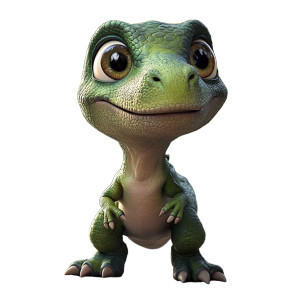 Cute Tiny T-Rex Vinyl Car Decal Sticker – Waterproof & UV-Resistant 8"