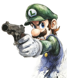 Creepy Luigi Watercolor Vinyl Car Decal Sticker – Waterproof & UV-Resistant 8" Creepy Luigi Watercolor Vinyl Car Decal Sticker – Waterproof & UV-Resistant 8"