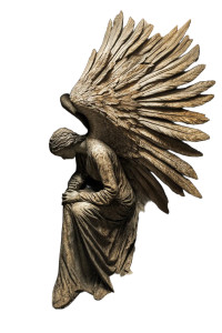 Shattered Angel Sculpture Vinyl Car Decal Sticker – Waterproof & UV-Resistant 8"