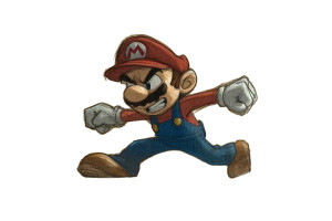 Super Mario Artwork Vinyl Car Decal Sticker – Waterproof & UV-Resistant 8"