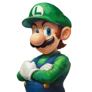 Luigi Nintendo Vinyl Car Decal Sticker – Waterproof & UV-Resistant 8"