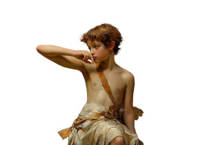 Boy God Cupid Vinyl Car Decal Sticker – Waterproof & UV-Resistant 8"