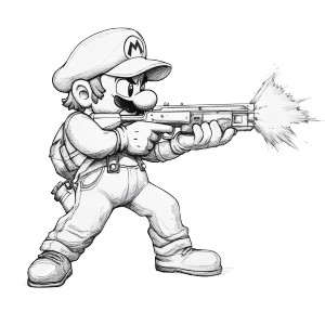 Super Mario Firing Vinyl Car Decal Sticker – Waterproof & UV-Resistant 8" Super Mario Firing Vinyl Car Decal Sticker – Waterproof & UV-Resistant 8"