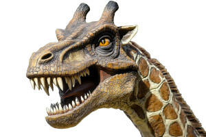 Dino-Giraffe Hybrid Vinyl Car Decal Sticker – Waterproof & UV-Resistant 8"