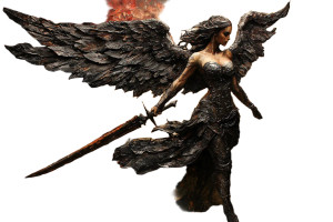 Valkyrie Impasto Vinyl Car Decal Sticker – Waterproof & UV-Resistant 8"