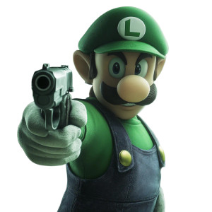 Luigi With Gun V5 Vinyl Car Decal Sticker – Waterproof & UV-Resistant 8"