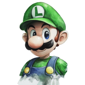 Luigi Watercolor Vinyl Car Decal Sticker – Waterproof & UV-Resistant 8" Luigi Watercolor Vinyl Car Decal Sticker – Waterproof & UV-Resistant 8"