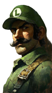 Dark Fantasy Luigi V2 Vinyl Car Decal Sticker – Waterproof & UV-Resistant 8"