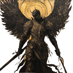 Angelic Knight V2 Vinyl Car Decal Sticker – Waterproof & UV-Resistant 8" Angelic Knight V2 Vinyl Car Decal Sticker – Waterproof & UV-Resistant 8"