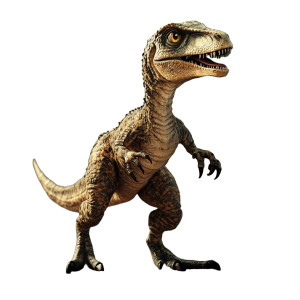 Cartoon Velociraptor Vinyl Car Decal Sticker – Waterproof & UV-Resistant 8"