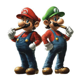Mario Luigi Smoking Vinyl Car Decal Sticker – Waterproof & UV-Resistant 8" Mario Luigi Smoking Vinyl Car Decal Sticker – Waterproof & UV-Resistant 8"