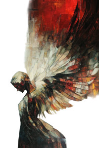 Dramatic Angel Painting Vinyl Car Decal Sticker – Waterproof & UV-Resistant 8" Dramatic Angel Painting Vinyl Car Decal Sticker – Waterproof & UV-Resistant 8"