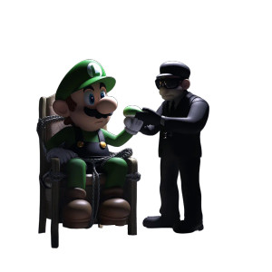 Luigi In Peril Vinyl Car Decal Sticker – Waterproof & UV-Resistant 8"