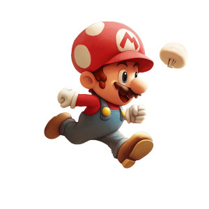 Mushroom With Mario Vinyl Car Decal Sticker – Waterproof & UV-Resistant 8" Mushroom With Mario Vinyl Car Decal Sticker – Waterproof & UV-Resistant 8"