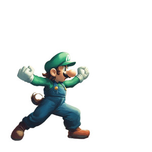 Luigi Vs Dragon Vinyl Car Decal Sticker – Waterproof & UV-Resistant 8"