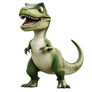 Green Smiling T-Rex Vinyl Car Decal Sticker – Waterproof & UV-Resistant 8" Green Smiling T-Rex Vinyl Car Decal Sticker – Waterproof & UV-Resistant 8"