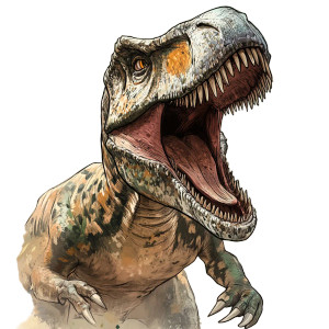 Tyrannosaur Technical Drawing Vinyl Car Decal Sticker – Waterproof & UV-Resistant 8"