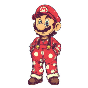 Super Mario Pajamas Vinyl Car Decal Sticker – Waterproof & UV-Resistant 8" Super Mario Pajamas Vinyl Car Decal Sticker – Waterproof & UV-Resistant 8"
