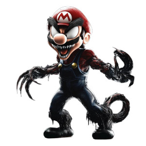 Mario As Venom Vinyl Car Decal Sticker – Waterproof & UV-Resistant 8" Mario As Venom Vinyl Car Decal Sticker – Waterproof & UV-Resistant 8"
