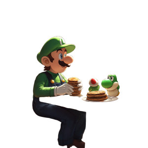 Luigi At Café Vinyl Car Decal Sticker – Waterproof & UV-Resistant 8" Luigi At Café Vinyl Car Decal Sticker – Waterproof & UV-Resistant 8"