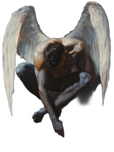 Icarus Oil Painting Vinyl Car Decal Sticker – Waterproof & UV-Resistant 8"