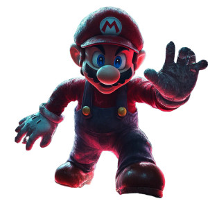Dark Fantasy Mario V2 Vinyl Car Decal Sticker – Waterproof & UV-Resistant 8"