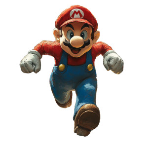 Mario Running V2 Vinyl Car Decal Sticker – Waterproof & UV-Resistant 8"