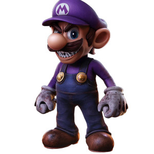 Waluigi Crossover Design Vinyl Car Decal Sticker – Waterproof & UV-Resistant 8"