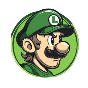Luigi Revolution Logo Vinyl Car Decal Sticker – Waterproof & UV-Resistant 8"