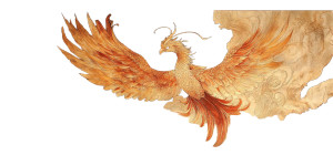 Vedic Phoenix Creation Vinyl Car Decal Sticker – Waterproof & UV-Resistant 8"
