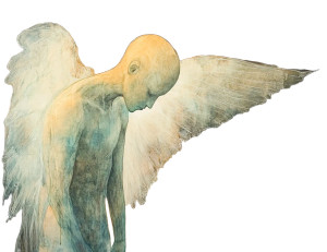 Translucent Winged Being Vinyl Car Decal Sticker – Waterproof & UV-Resistant 8"