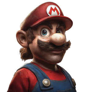 Realistic Mario V4 Vinyl Car Decal Sticker – Waterproof & UV-Resistant 8"