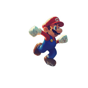 Mario On Beach Vinyl Car Decal Sticker – Waterproof & UV-Resistant 8"