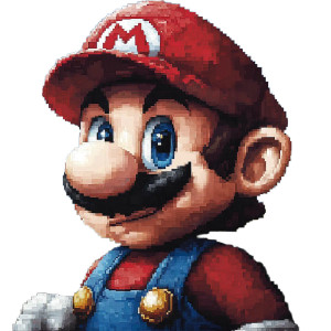 Pixel Art Mario Vinyl Car Decal Sticker – Waterproof & UV-Resistant 8"