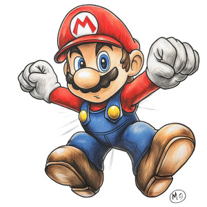 Mario Tattoo Sketch Vinyl Car Decal Sticker – Waterproof & UV-Resistant 8" Mario Tattoo Sketch Vinyl Car Decal Sticker – Waterproof & UV-Resistant 8"