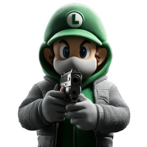 Luigi In Disguise Vinyl Car Decal Sticker – Waterproof & UV-Resistant 8"