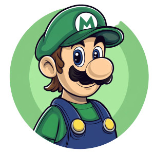 Luigi Vector Art Vinyl Car Decal Sticker – Waterproof & UV-Resistant 8"