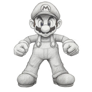 Sketch Of Mario Vinyl Car Decal Sticker – Waterproof & UV-Resistant 8" Sketch Of Mario Vinyl Car Decal Sticker – Waterproof & UV-Resistant 8"