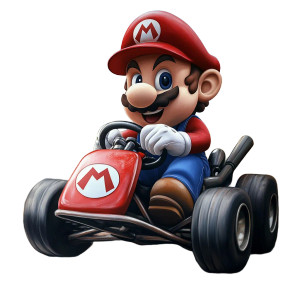 Super Mario Kart Vinyl Car Decal Sticker – Waterproof & UV-Resistant 8"