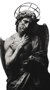 Broken Angel Statue V3 Vinyl Car Decal Sticker – Waterproof & UV-Resistant 8"