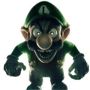 Terrifying Monster Luigi Vinyl Car Decal Sticker – Waterproof & UV-Resistant 8"