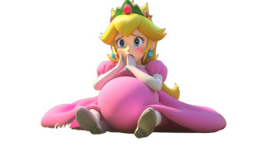 Sad Princess Peach Vinyl Car Decal Sticker – Waterproof & UV-Resistant 8"