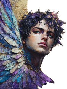 Archangel Raziel Portrait Vinyl Car Decal Sticker – Waterproof & UV-Resistant 8"