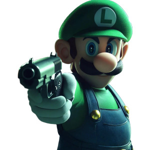Luigi With Silencer V2 Vinyl Car Decal Sticker – Waterproof & UV-Resistant 8" Luigi With Silencer V2 Vinyl Car Decal Sticker – Waterproof & UV-Resistant 8"