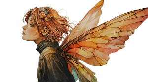 Dreaming Winged Girl Vinyl Car Decal Sticker – Waterproof & UV-Resistant 8"