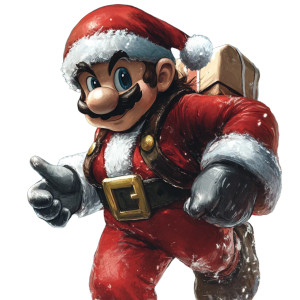 Mario Santa Vinyl Car Decal Sticker – Waterproof & UV-Resistant 8" Mario Santa Vinyl Car Decal Sticker – Waterproof & UV-Resistant 8"