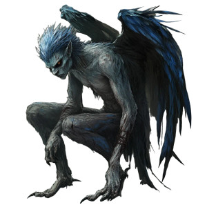 Emaciated Male Harpy Vinyl Car Decal Sticker – Waterproof & UV-Resistant 8"